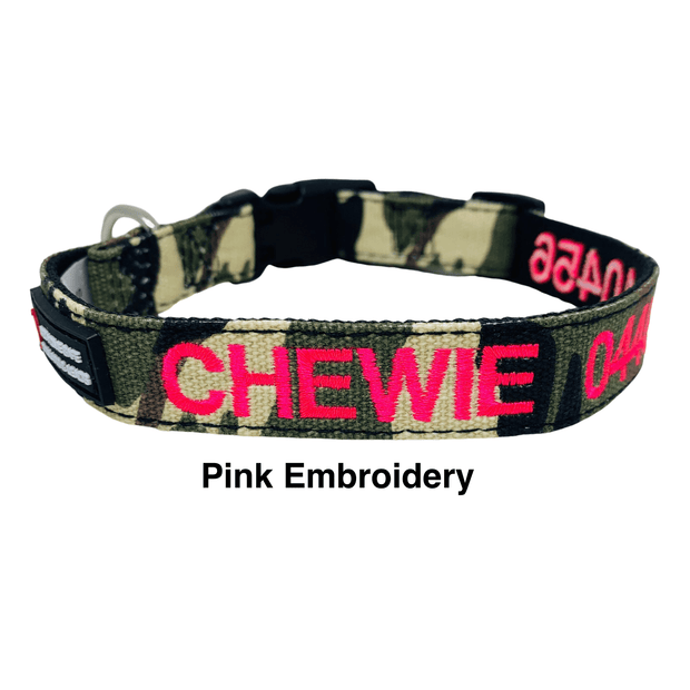 Camouflage Dog ID Collar - Australian Made