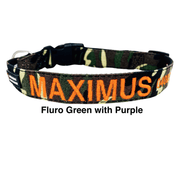 Camouflage Dog ID Collar - Australian Made