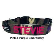 Camouflage Dog ID Collar - Australian Made